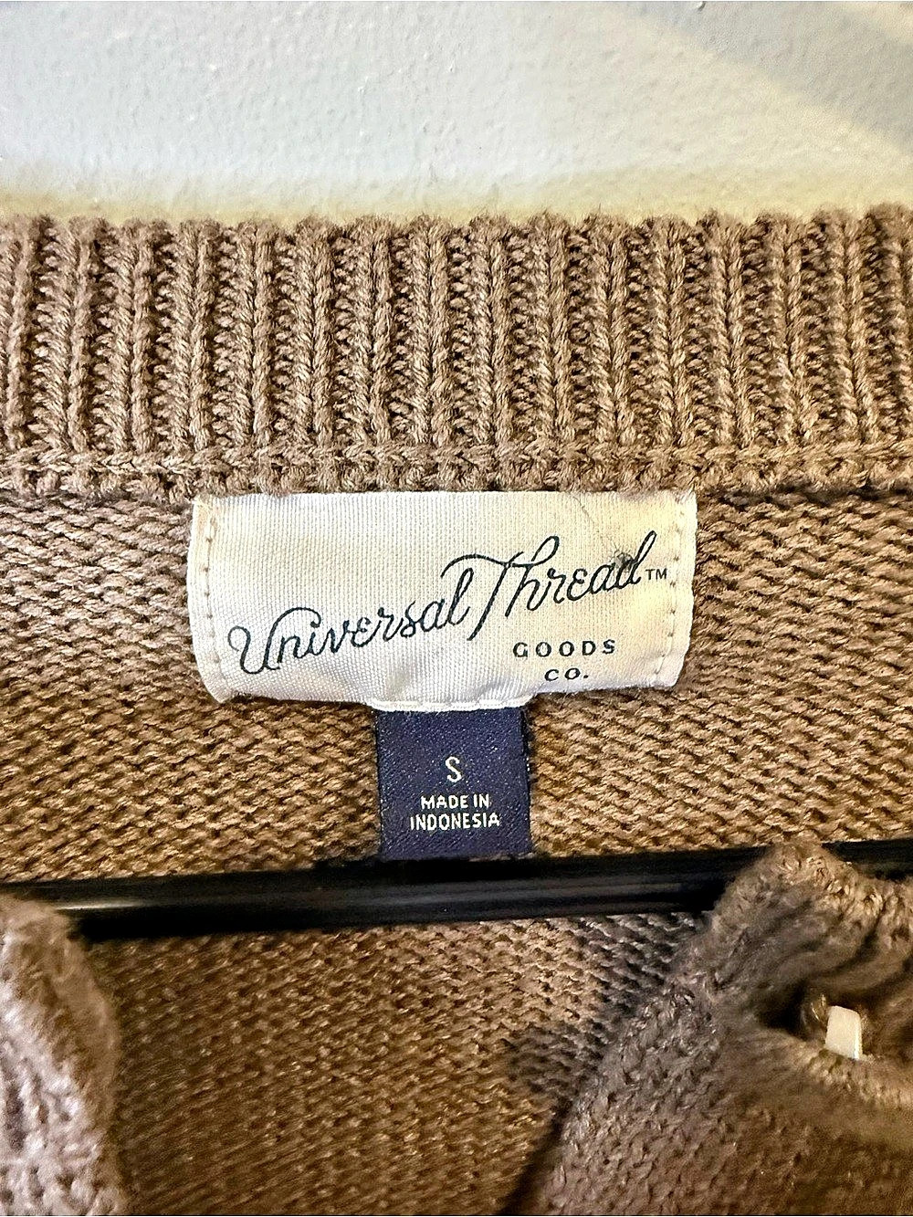 Universal Thread Iconic Cotton Cardigan Brown Small - Picture 6 of 6